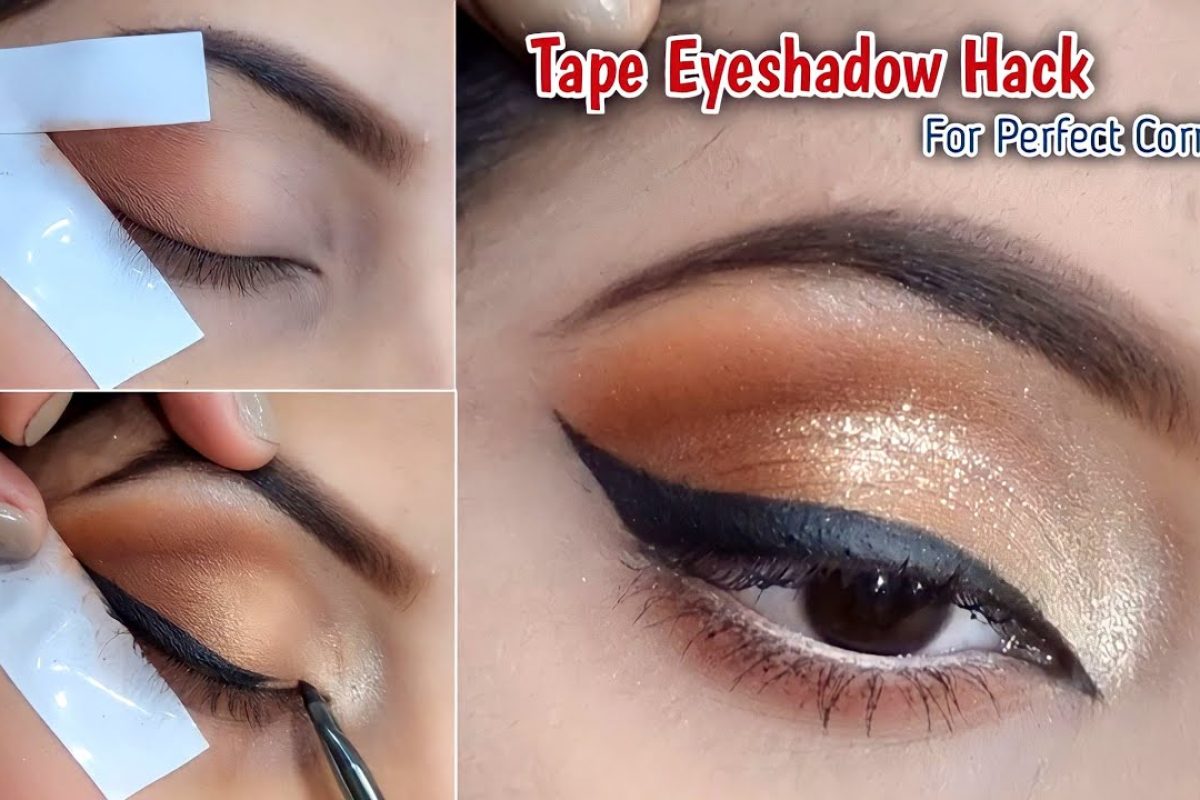 How to Use Tape for Eye Makeup