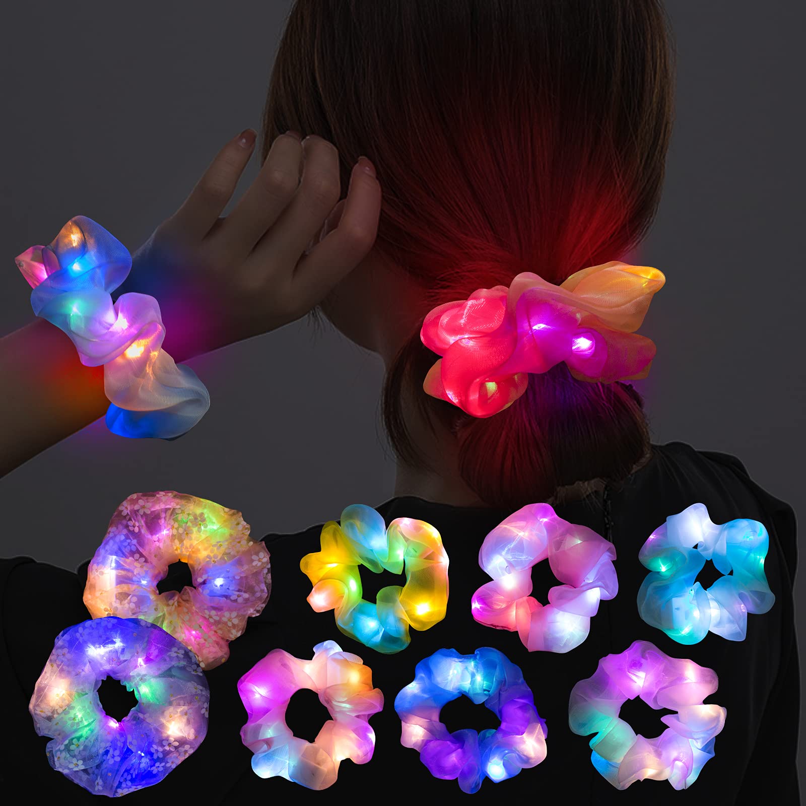 Light Up Scrunchies: Glow Your Way to Style!